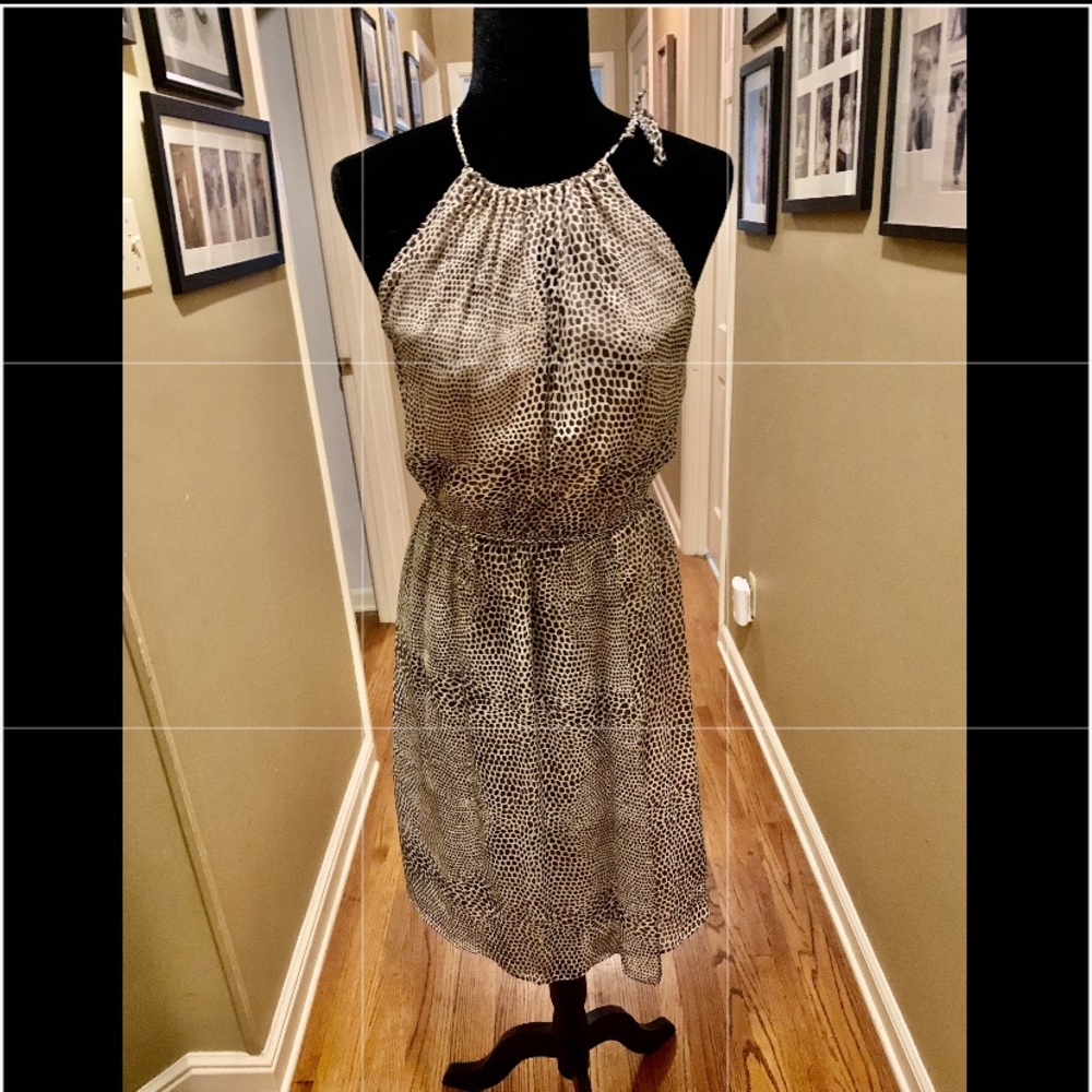 St. Vincent Snakeskin Silky Dress